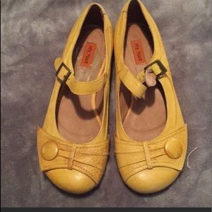 Mustard yellow shoes
